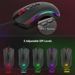 Redragon M711 PC Gaming Mice Wired 7 Programmable Buttons Customizable RGB 10,000 DPI Ergonomic Mouse_voghion.com