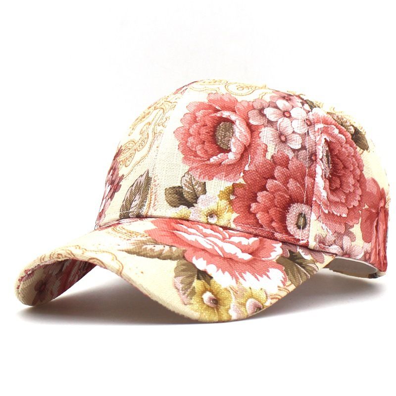 CLIMATE Floral Baseball Fashion Flower Denim Jeans Wear Cap Cool Hat Caps for Women Girls_voghion.com