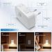4er-Pack dimmbares Nachtlicht mit Bewegungssensor für Zuhause, Schlafzimmer, Küche, Flur, 2800–6500 K, warmweiß, Stecker-in-Licht_voghion.com