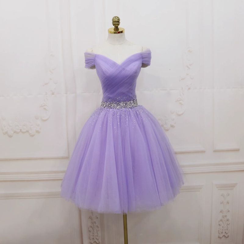 Damenbekleidung Brautjungfernkleid Neue Sexy Eine Schulter Taille Schwester Rock Host Temperament Bankett Kleines Kleid Weiblich_voghion.com