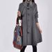 Women's Clothing large size women's mid length loose woolen coat cape woolen windbreaker jacket_voghion.com
