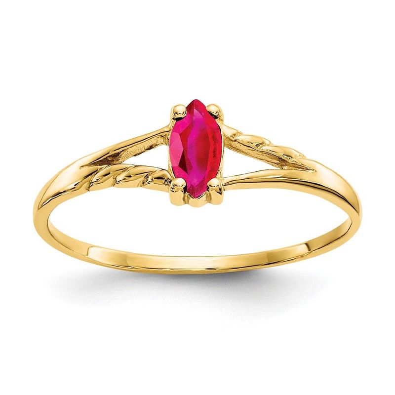 14k Ruby Birthstone Ring_voghion.com