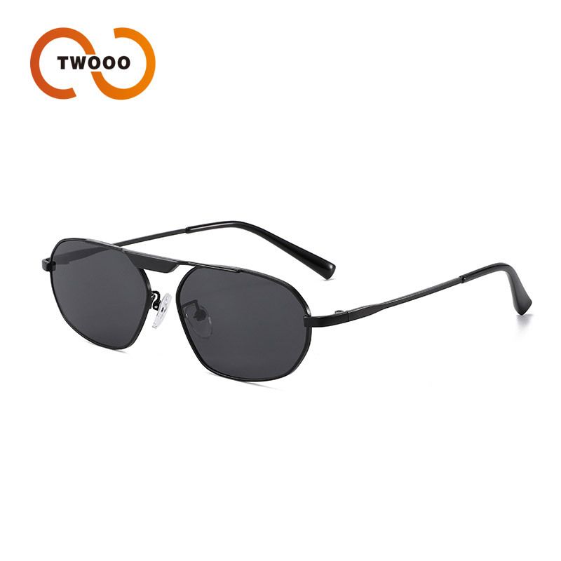 Two Circles Fashion Metal Frame Sunglasses - Best Selling Retro Style For Women & Men (Model T1367)_voghion.com