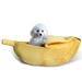 Supplies Creative Dog Banana Boat Shape Cat Winter Warm Cartoon Pet House_voghion.com