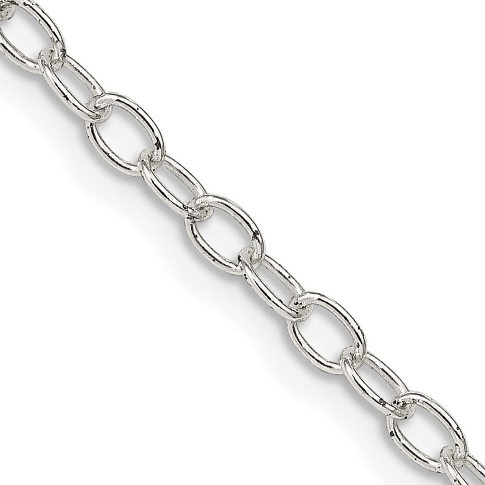 Sterling Silver 3.4mm Oval Cable Chain_voghion.com