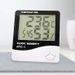 HTC-1 Large Screen Digital Thermometer Hygrometer For Home, High Accuracy Indoor Temperature Humidity Monitor With LED Display & Alarm Clock_voghion.com