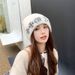 Snowflake Jacquard Loose Hat For Students, Big Head Circumference, Face Slimming, Warm Winter Hat, Knitted Cap_voghion.com