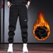 Herbst-Winter-Stil Herren Casual Fleece gefüttert Dicke Cord Sweatpants Stilvolle Jogger Lose Haremshose_voghion.com