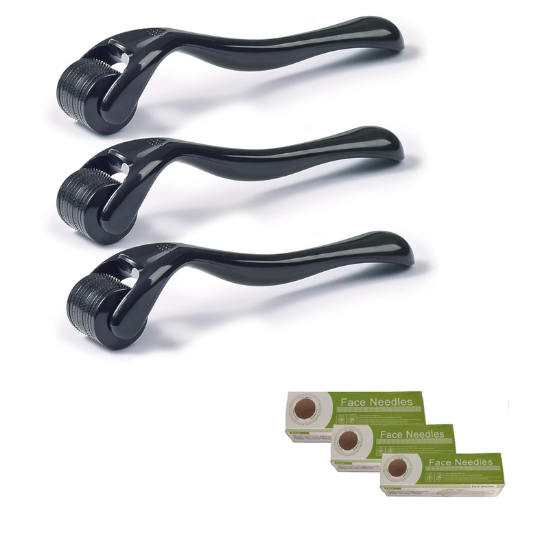 Netonda PC Dermaroller Mm Mm Mm Roller Herren Titan-Mikronadel für Bart- und Haarwachstum_voghion.com