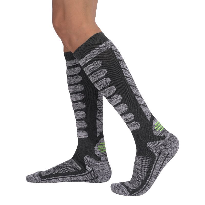 Lange Skisocken für Outdoor-Sportarten, verdickte Bergsteigersocken, Handtuchunterseite zur Schweißabsorption, Wärme und_voghion.com