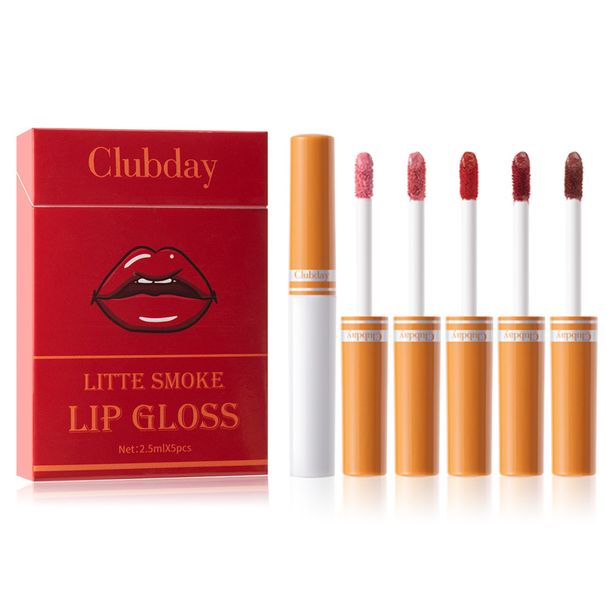 matte 5er-Pack Zigaretten-Lippenglasur, lang anhaltender, samtig-feuchtigkeitsspendender Zigaretten-Etui-Lippenstift, heißer Verkauf_voghion.com