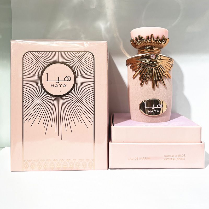 Novo perfume quente haya rosa 100ml perfume feminino cross border explosivos oriente médio árabe perfume_voghion.com