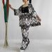 ChicShe Foreign Trade Middle East Damenmode Sommer 2024: Neues, lockeres Plus-Size-Shirt mit Print und halblangen Ärmeln, lässige Hose mit weitem Bein_voghion.com