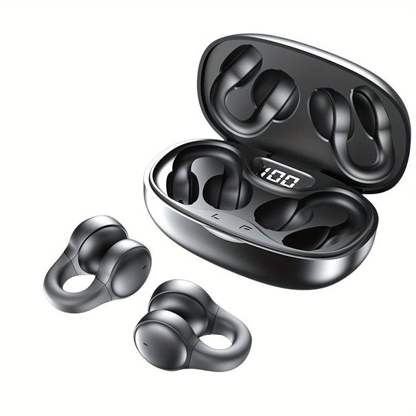 New Wireless Headset Touch Earphones Clip-Ear Headphones For Xiaomi Earphone For IPhone Earbud_voghion.com