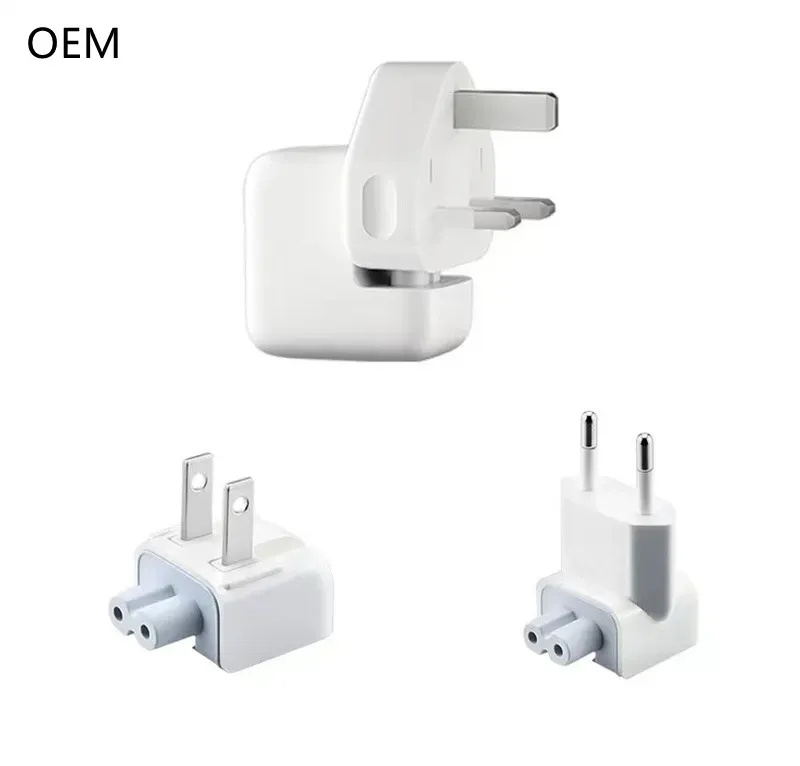 12W 10W Ladegeräte Wand AC Entenkopf Netzteil Abnehmbarer elektrischer EU UK AU US Steckerkonverter für Mode iPad iPhone_voghion.com