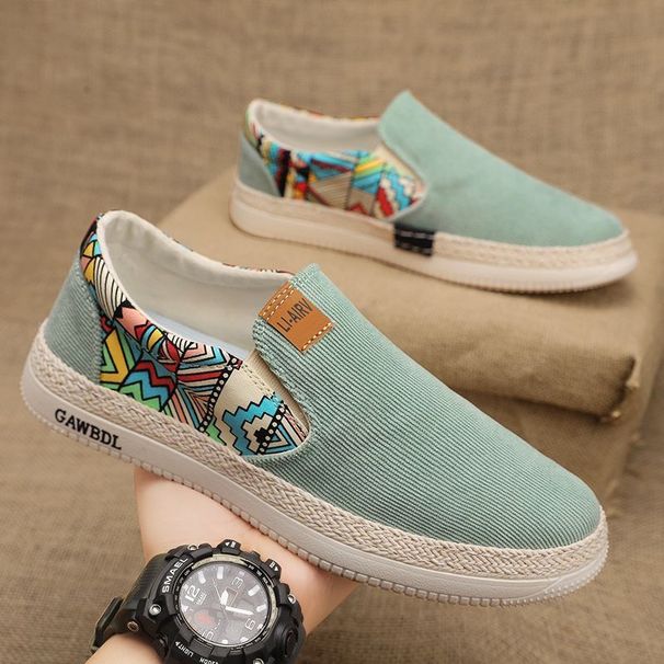Traditionelle Peking-Stoffschuhe für Herren, atmungsaktive Slip-On-Casual-Sneakers für den Sommer, leichte und bequeme Fischer-Loafer für den täglichen Gebrauch_voghion.com