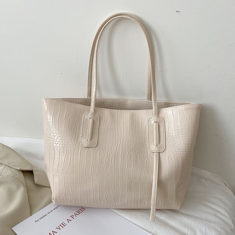 Einfache Handtasche mit großer Kapazität, Damentasche 2020, neue Mode, vielseitige Ins-Umhängetasche, Einkaufstasche_voghion.com