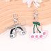 Skull Rainbow Cherry Keychain New Acrylic Backpack Zipper Car Key Pendant_voghion.com