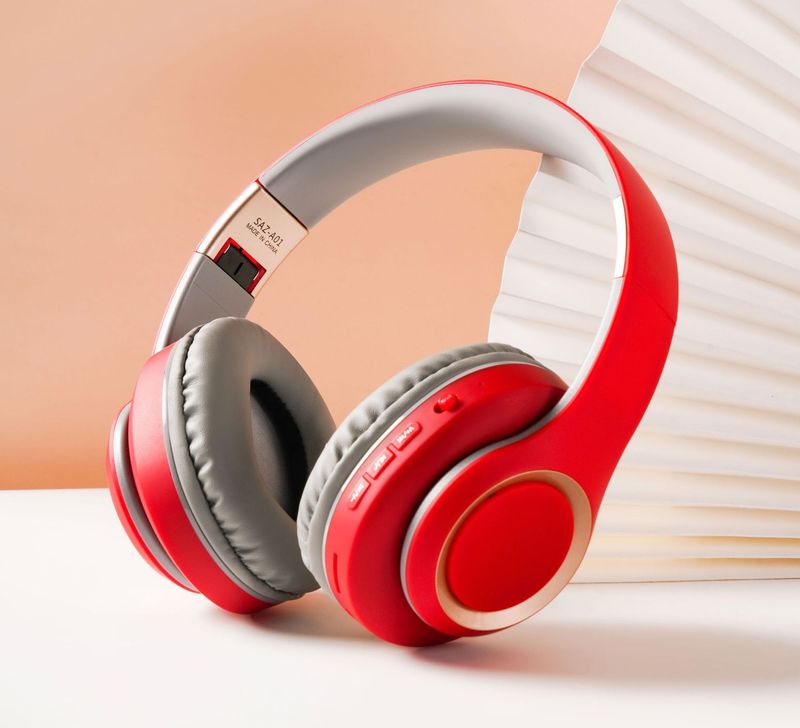 Cuffie Bluetooth con scheda plug-in wireless 5.0, cuffie Bluetooth stereo con subwoofer di tipo C_voghion.com