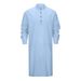 Herrenbekleidung Mode Einfaches Langes Hemd Muslim Robe_voghion.com