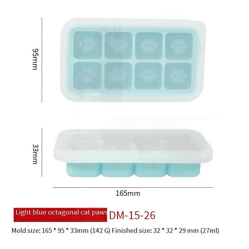 Silikonform mit Katzenpfote (Mehrzweckform für Eiswürfel, Gelee, Babynahrung und gedämpfte Kuchen – BPA-frei, wiederverwendbar)​_voghion.com