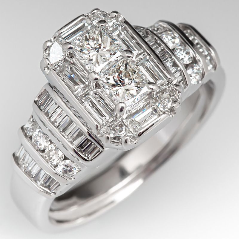 Huitan Hochzeitsschmuck, modischer Verlobungs- und Heiratsantragsring mit Diamanten für Frauen, schlichter, vollständig besetzter T-Zirkonia-Ring_voghion.com