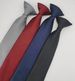 6.5CM For Men And Women, Solid Color Polyester Silk, Head-Cutting Style Clip, Lazy Tie_voghion.com