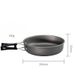 Picnic Cooking Pot Outdoor Set Single Large Specification 200*55mm DS-500 Frying Pan_voghion.com