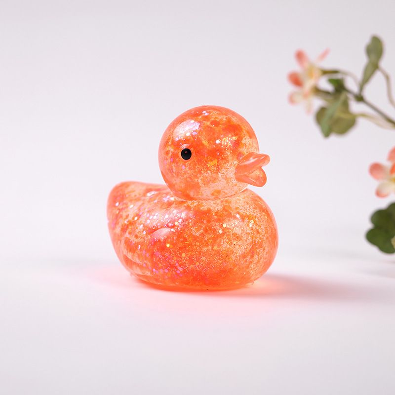 Squishies en mousse, décorations de canard à paillettes lumineuses, canard créatif, musique à presser, décompression créative, ventilation et décompression_voghion.com