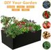 1 st tyg upphöjd trädgårdsbädd fyrkantig trädgårdsblommaväska grönsaksplanteringsväska planteringslåda planteringskruka med handtag för växter_voghion.com
