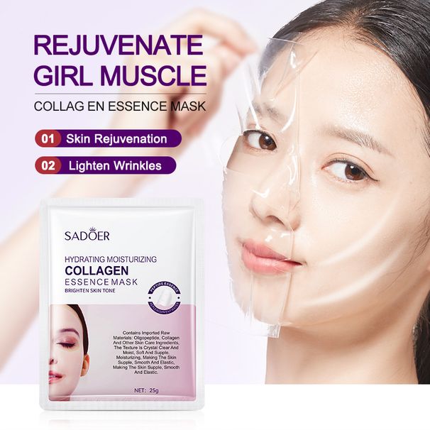 SADOER Polypeptide Collageen Essentie Hydraterend Gezichtsmasker_voghion.com