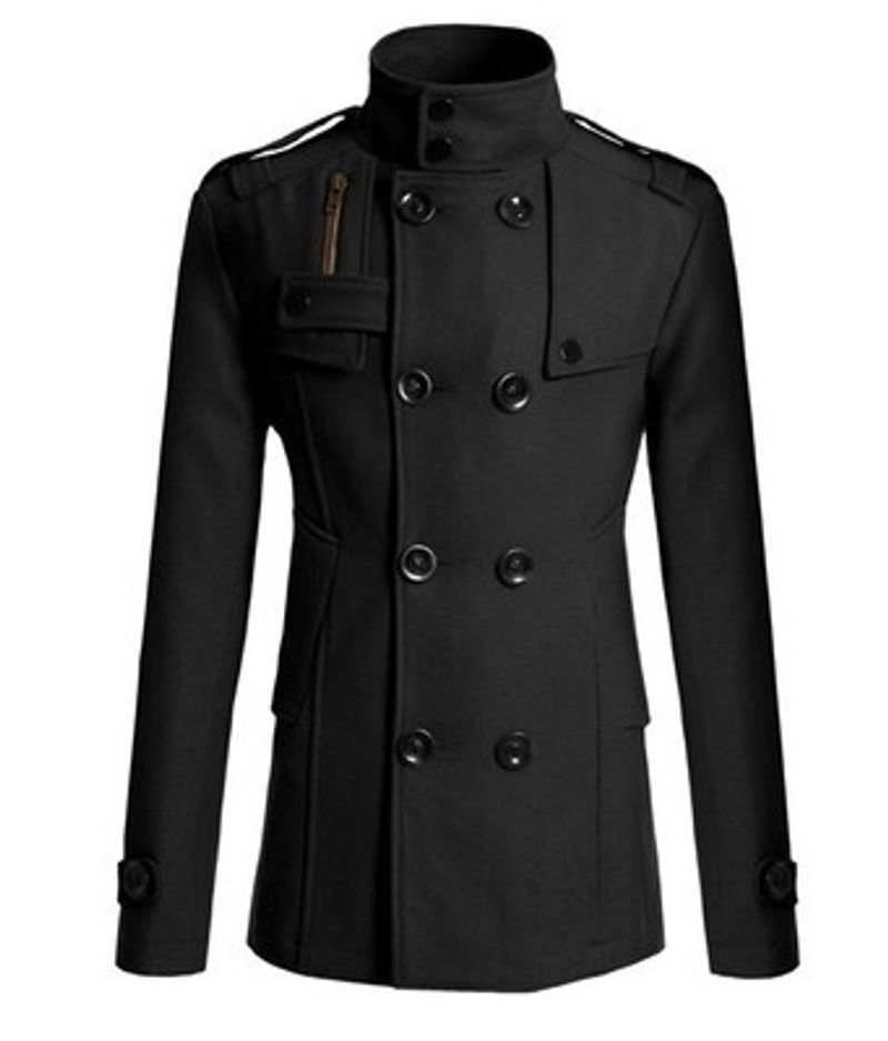 Men's trench coat Men's tweed coat for men_voghion.com