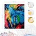 RUOPOTY Pittura astratta con kit di numeri Vernice per immagini Vernice colorata per testa di cavallo per dipingere opere d'arte_voghion.com