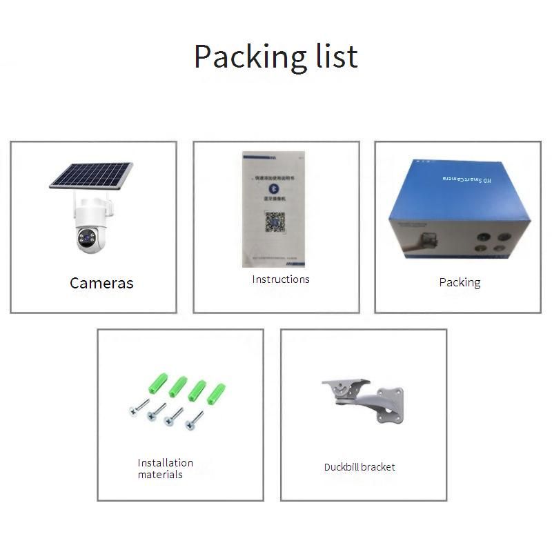 Surveillance & Smart Home Electronics 4G solar camera version outdoor low power consumption PTZ battery monitoring_voghion.com