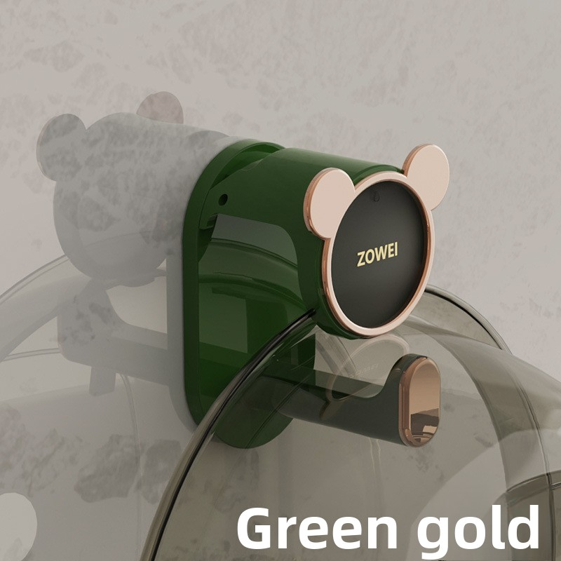 Wall Mounted Basin Hook - Heavy Duty Adhesive Hanger For Bathroom & Kitchen, No Drill Plastic Sink Holder, Stylish White & Green Organizer_voghion.com