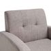 Mid-Century Modern Fabric Accent Armchair Single Sofa With Rubber Wood Legs For Living Room_voghion.com