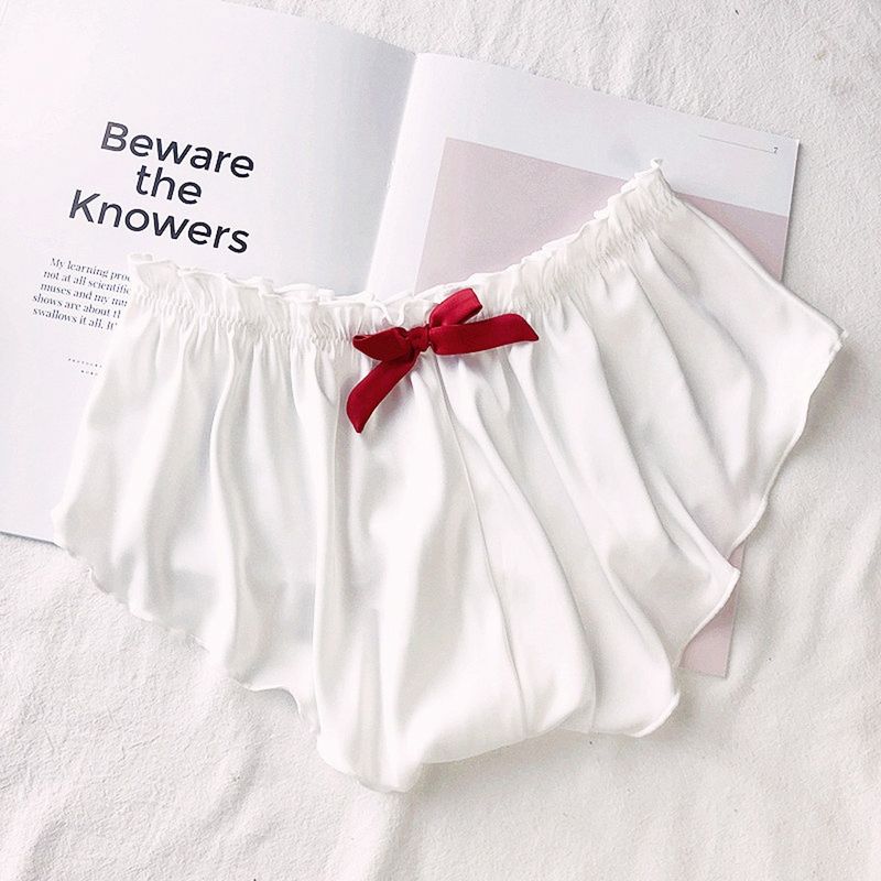 Cetim de seda sexy pantie simples flor floral impresso renda pama roupa interior fahionable overized feminino curto sob_voghion.com