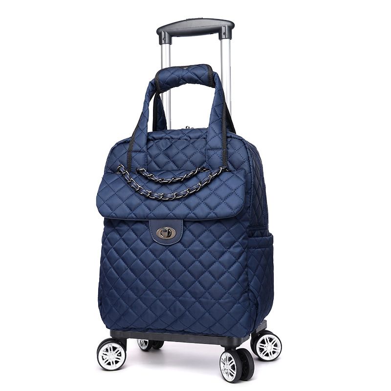 Versatile Rolling Backpack With Detachable Wheels - Large Capacity Waterproof Travel Backpack For School & Leisure, Durable Nylon Construction Wheels_voghion.com