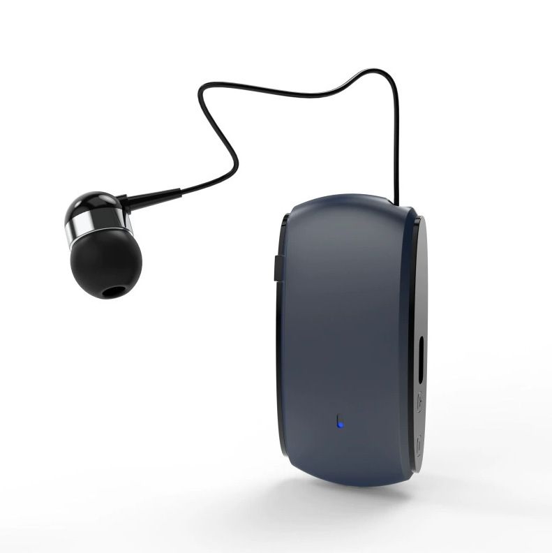 Ακουστικά Bluetooth με καλώδιο έλξης, κάρτα εγγραφής ακουστικών, μη ενσωματωμένο στο αυτί, δημιουργική, ανασυρόμενη, μεγάλη ισχύς_voghion.com