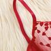 Intimo da donna ultra sottile e sexy, con ricamo a forma di cuore, in rete con prospettiva, set di biancheria intima sexy Pure Desire_voghion.com