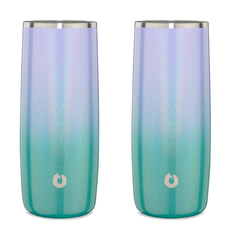 Stainless Steel Highball Cocktail Glass Set, Set Of 2 - Mermaid_voghion.com