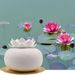 Lotus Aromatherapy Machine Office Ceramic Gift Home Mini Essential Oil Moisturizing Touch Humidifier_voghion.com
