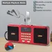 Mini Bärbar Radio Handhållen Uppladdningsbar Digital FM USB TF MP3-spelare Bluetooth-högtalare Tillbehör för datorer_voghion.com