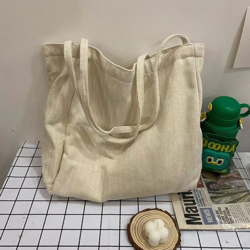 Korean Large-capacity Twill Soft Cloth Commuter Bag, Leisure Women's Bag, Simple And Generous_voghion.com