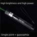 Rechargeable High-Power Flashlight Pen Laser Light Red Green Dot Starry Sky Sales Presentation Pointer Model Display_voghion.com