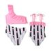 Mother & Kids parent-child swimsuit flamingo new bikini ruffled large, medium and small children mother and daughter swimwear_voghion.com