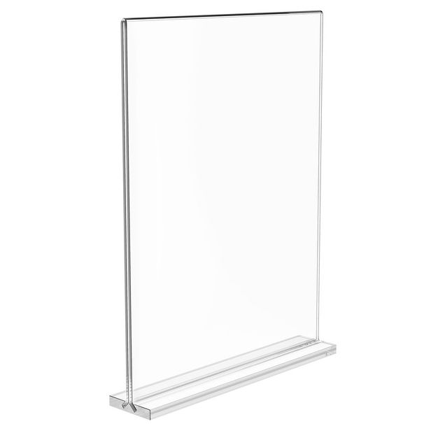 VEVOR Acrylic Sign Holder, 6 Pack 8.5 X 11-inch Brochure Display Holders, T-Shape Double Sided Display Sign Stand, Clear Acrylic Table Menu Photo Pa_voghion.com