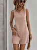 2024 Women's Summer Casual Fashion Shorts Solid Color Jumpsuit Suspender Pants For Women_voghion.com