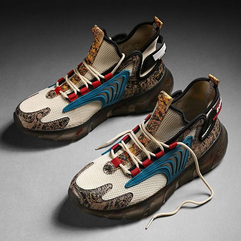 Chaussures de papa à semelles épaisses, chaussures lumineuses, chaussures de sport pour hommes, chaussures de mode décontractées d'hiver populaires_voghion.com