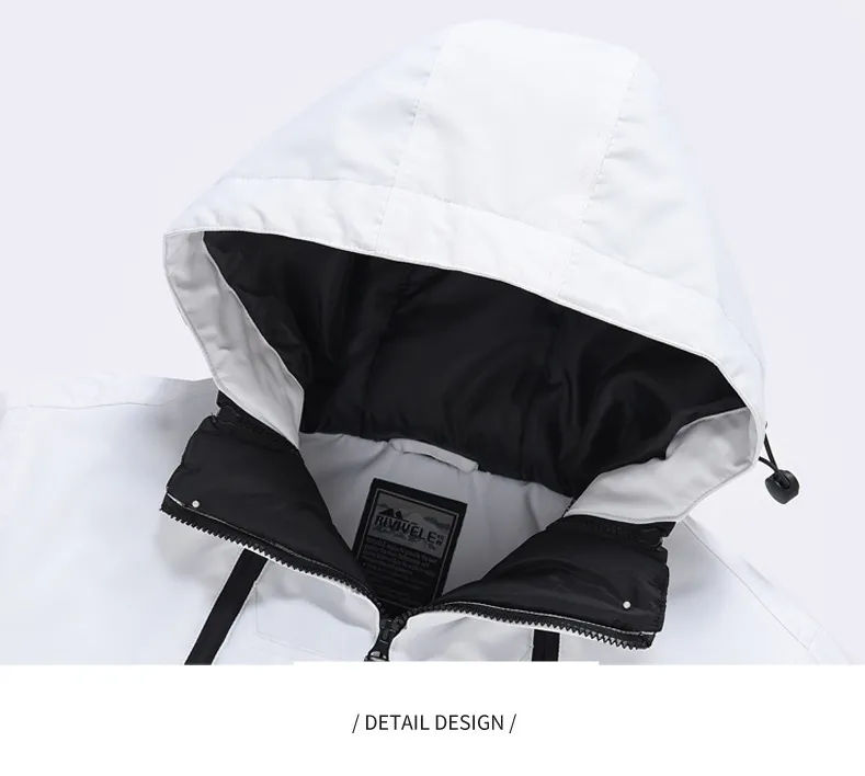 Jauns ziemas vīriešu un sieviešu vēja necaurlaidīgs, ūdensnecaurlaidīgs, silts un elpojošs vienvietīgs un divvietīgs slēpošanas kostīms, kā arī kokvilnas slēpošanas kostīms_voghion.com